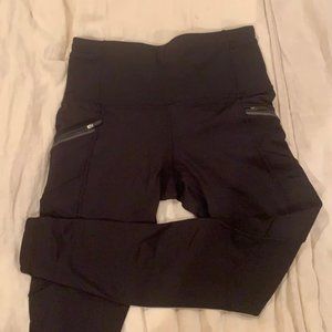 Lululemon Toasty Tech Tight II, Black, Fleece Sz 8